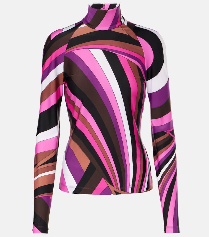 pucci iride turtleneck top