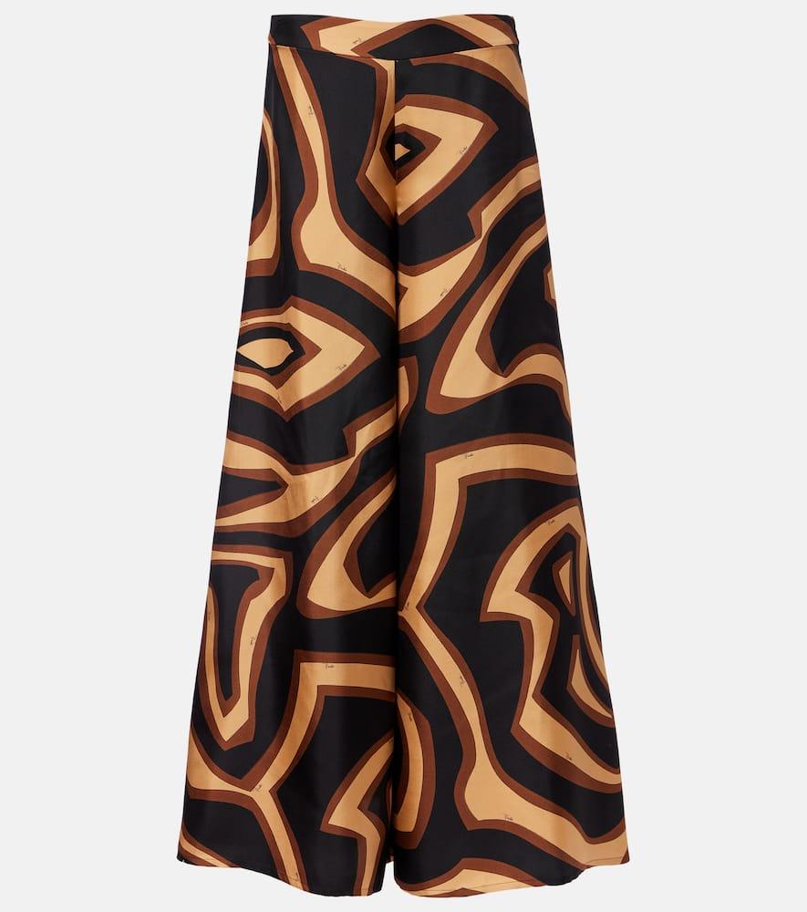 pucci labirinto silk satin wide