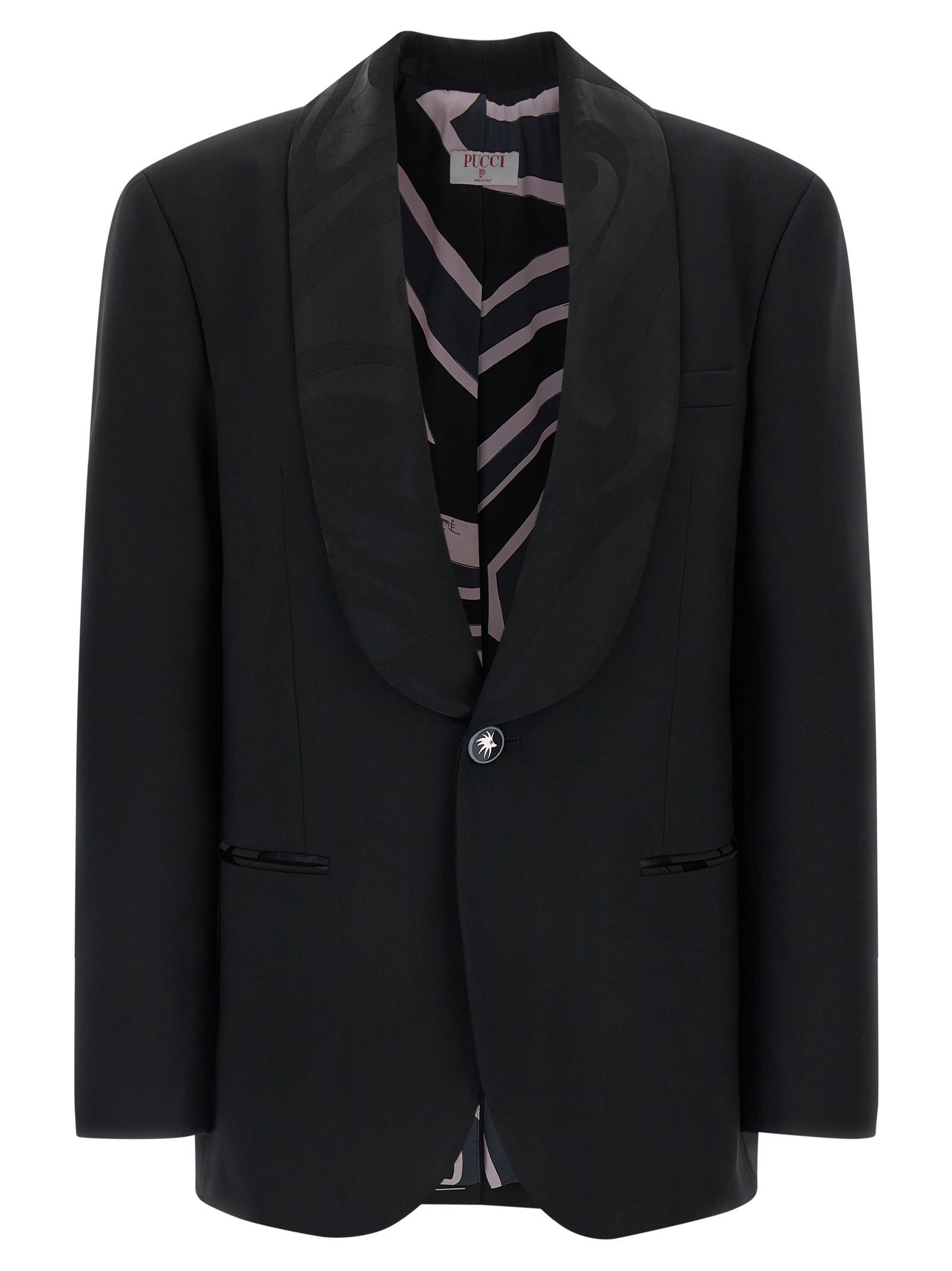 pucci labirinto single-breasted blazer
