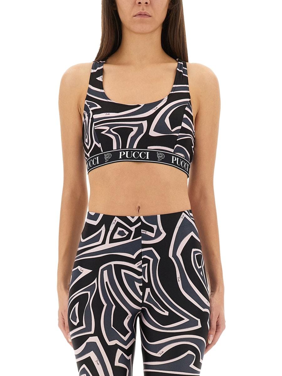 pucci labyrinth print top