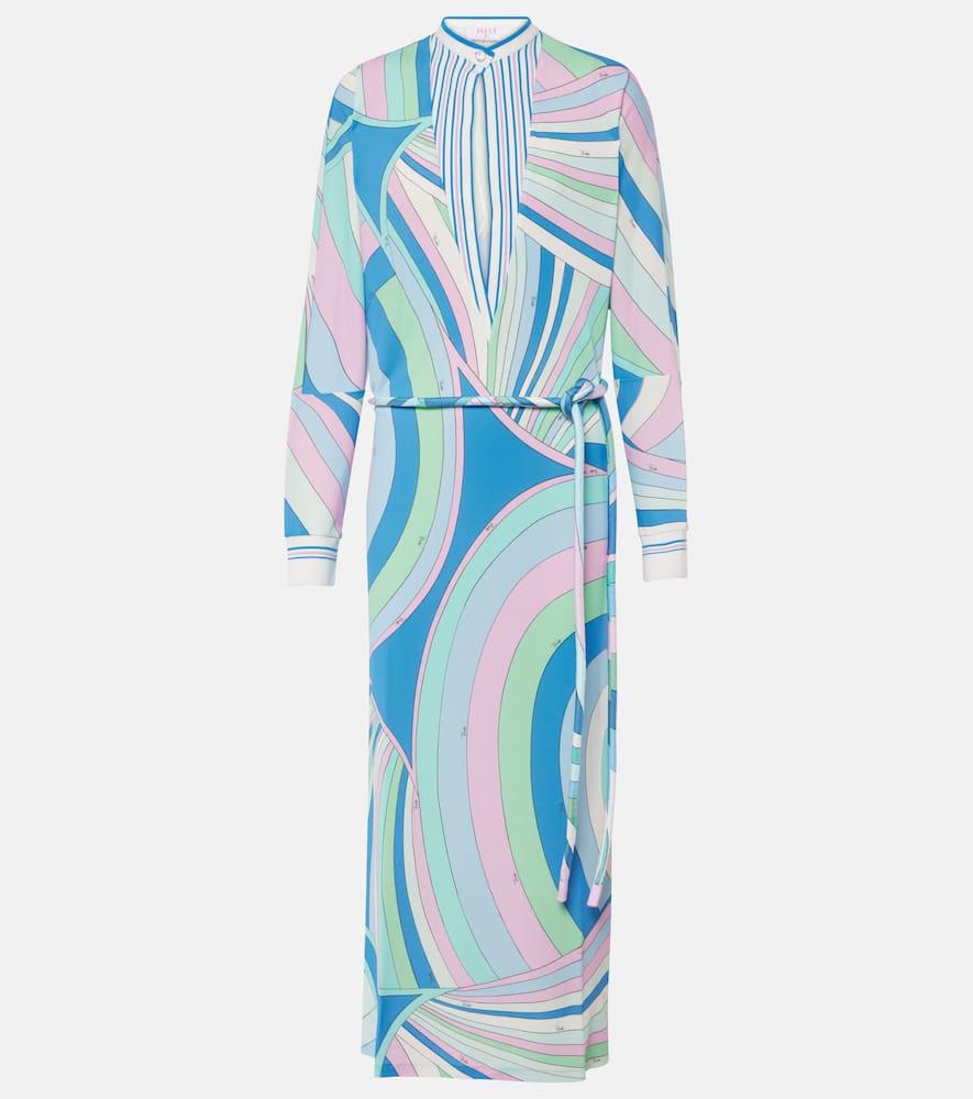 pucci layered belted printed tunic