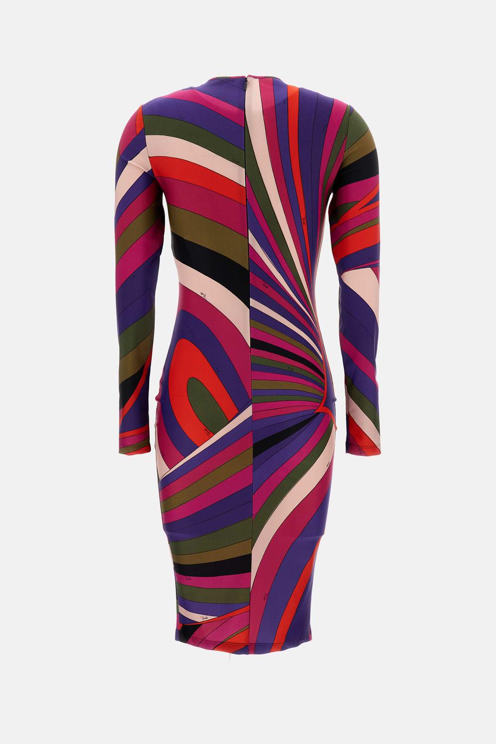 pucci lycra dress with iride print