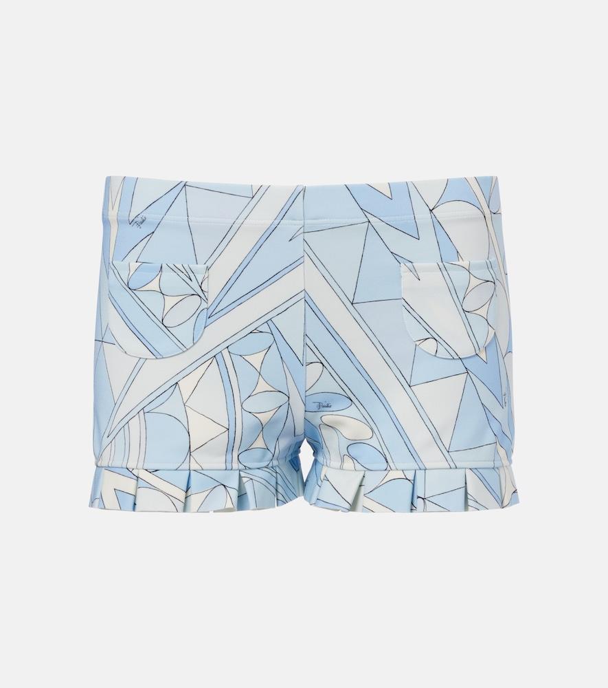 pucci manuba ruffled jersey shorts
