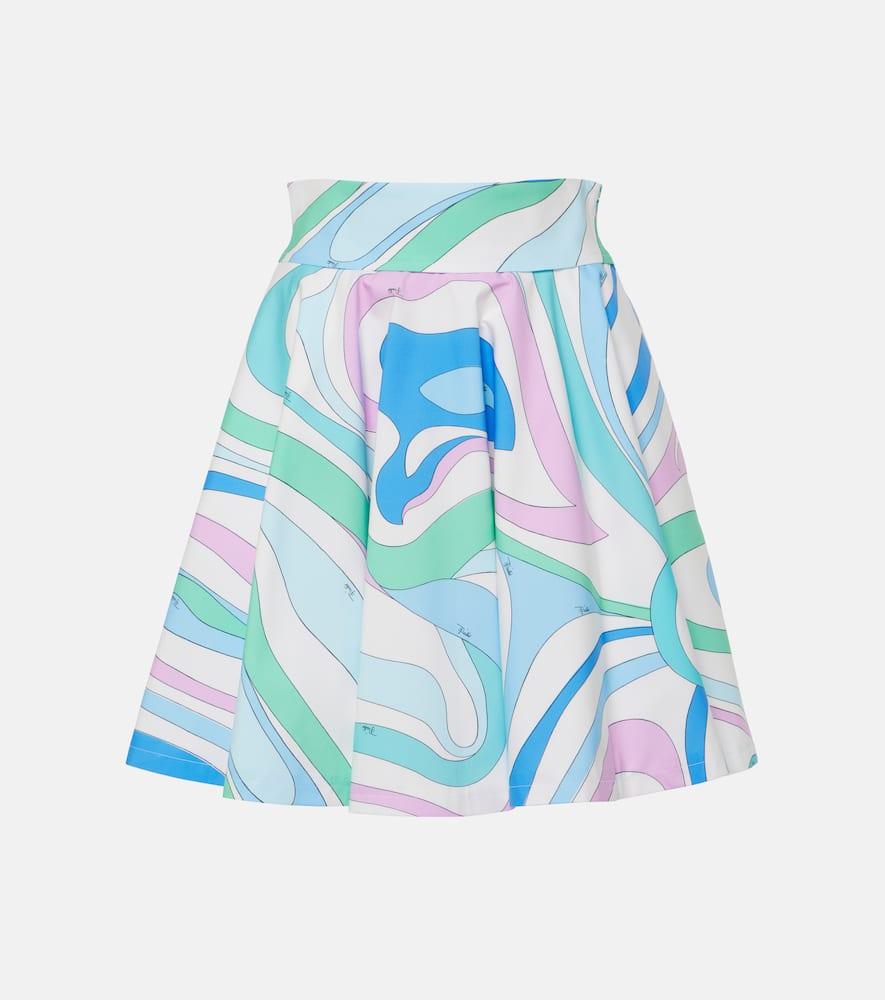 pucci marmo cotton poplin miniskirt