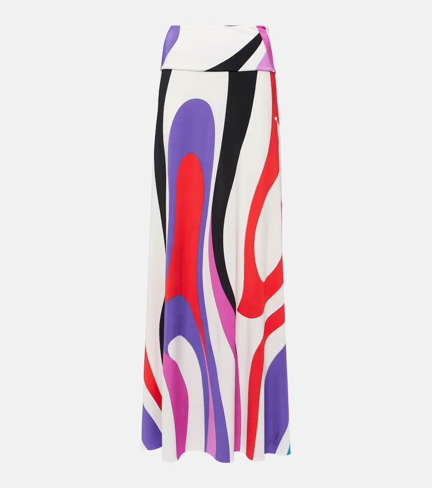 pucci marmo jersey maxi skirt