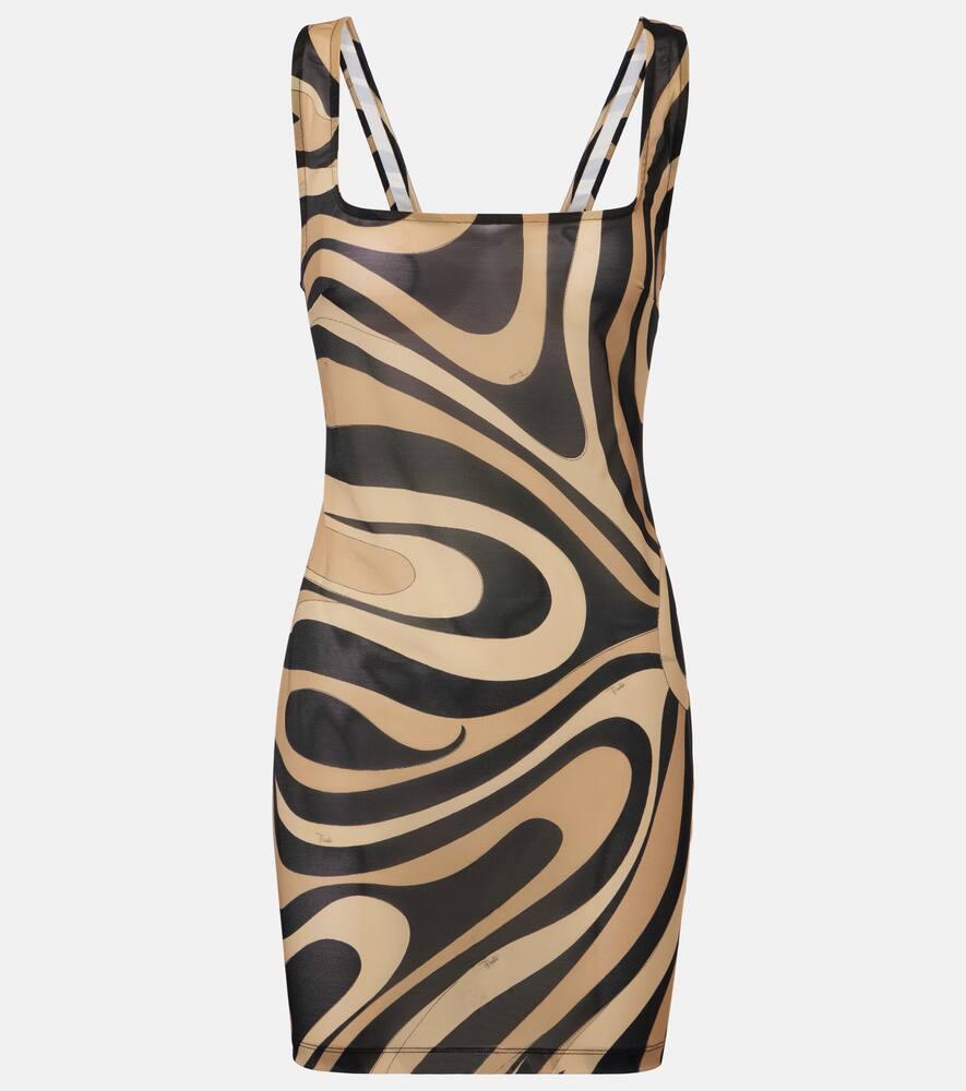 pucci marmo mesh minidress