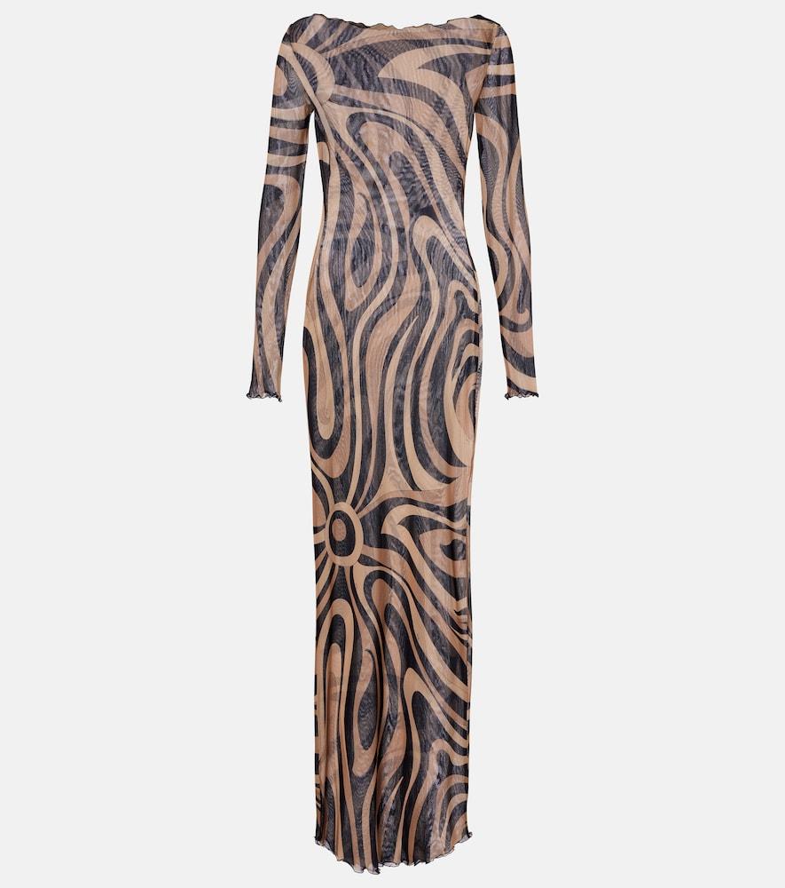 pucci marmo tulle maxi dress