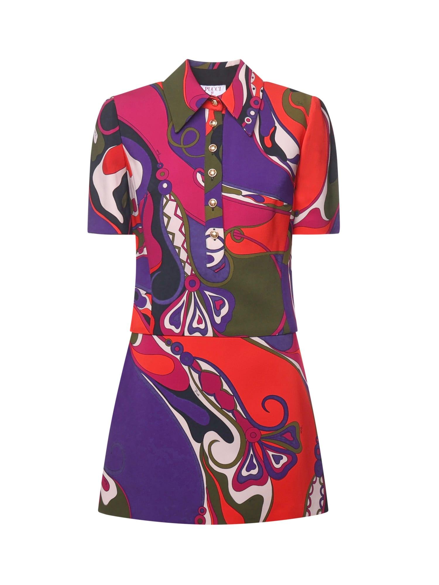 pucci orchid print dress
