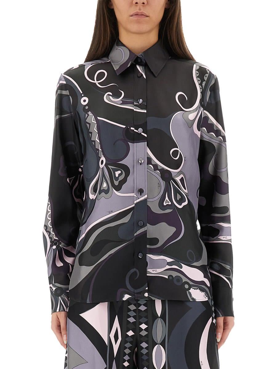 pucci orchid print shirt