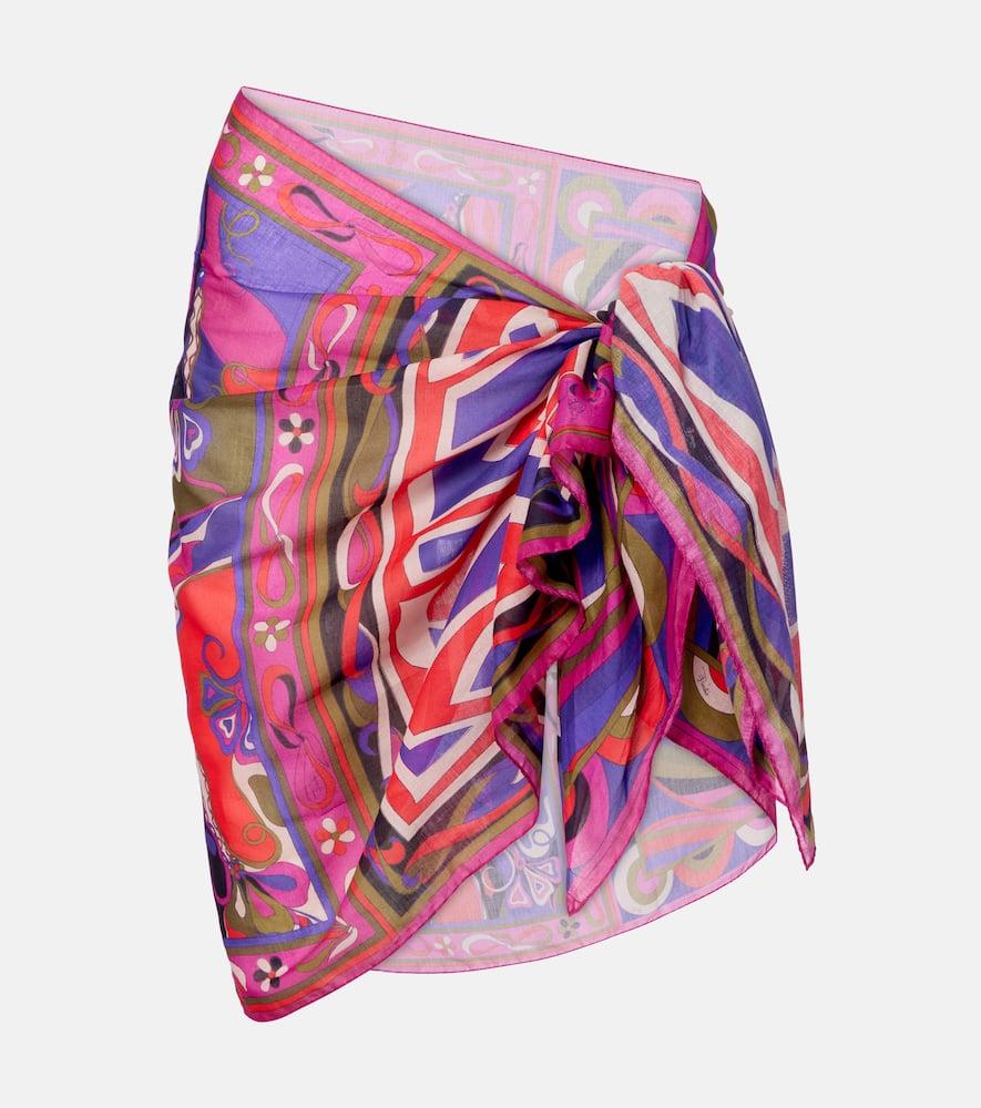 pucci orchidee cotton beach cover
