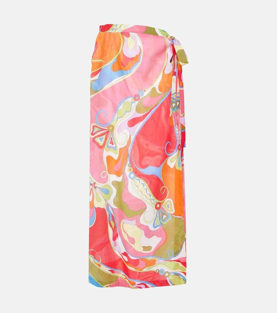 pucci orchidee cotton muslin beach cover
