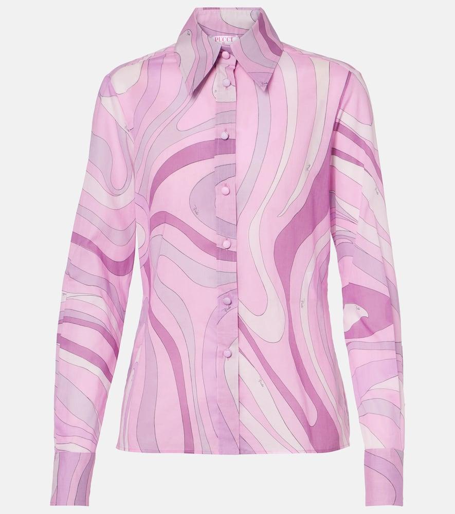 pucci orchidee cotton muslin shirt