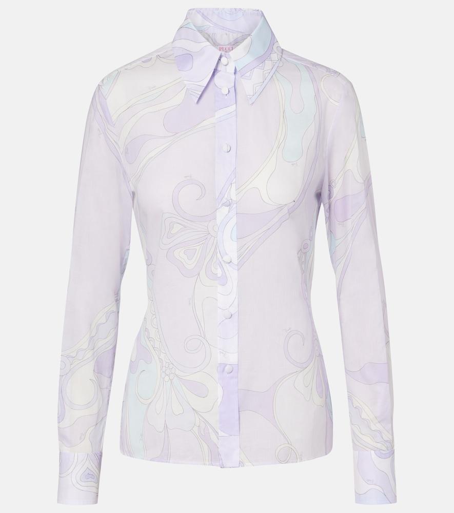 pucci orchidee cotton shirt