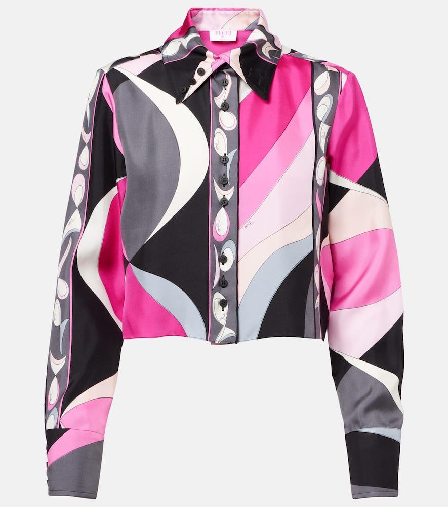 pucci pesci silk twill shirt