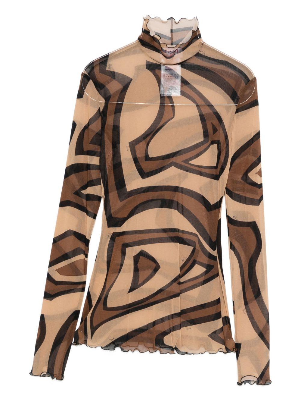 pucci printed midi dress