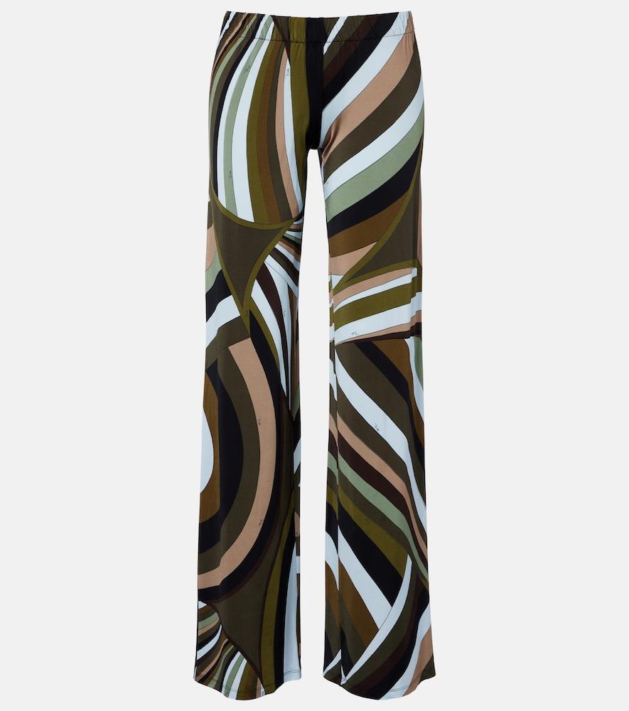 pucci printed satin jersey wide