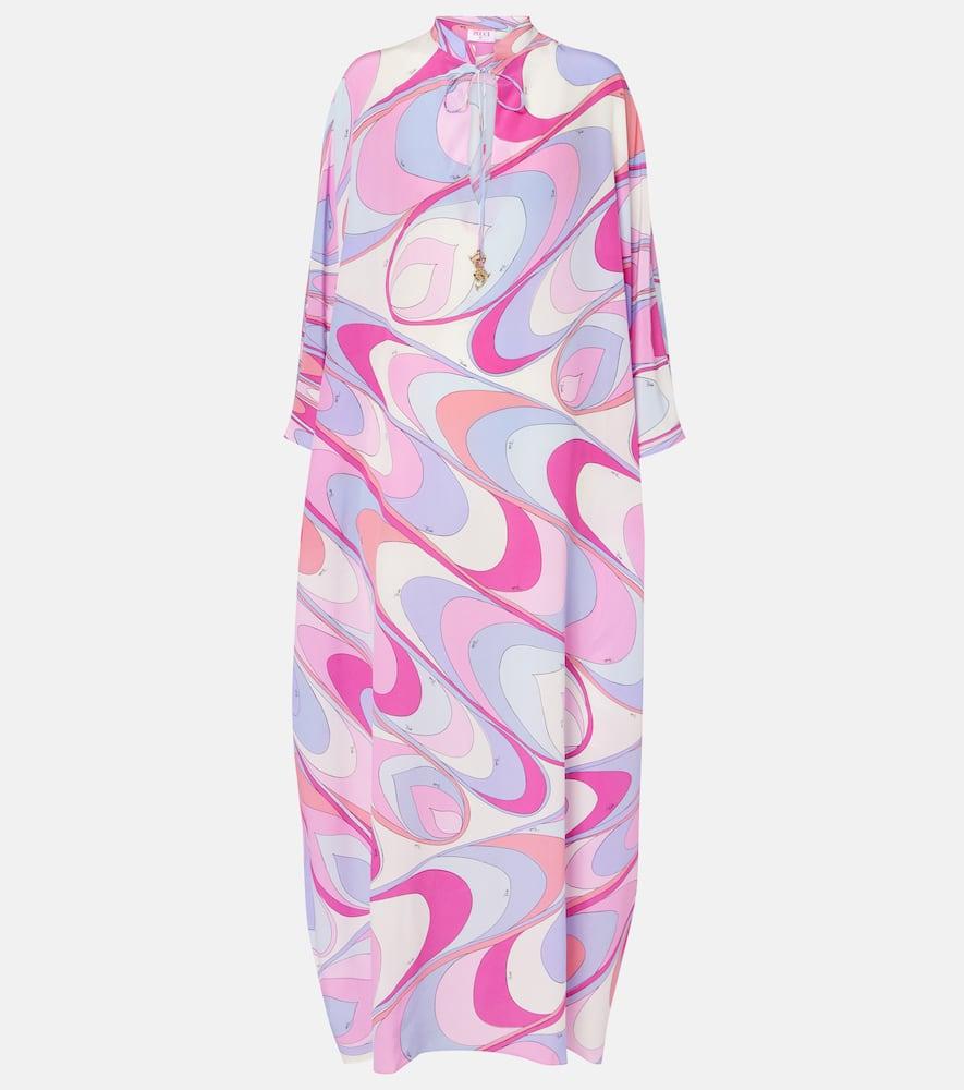pucci printed silk crêpe de chine kaftan