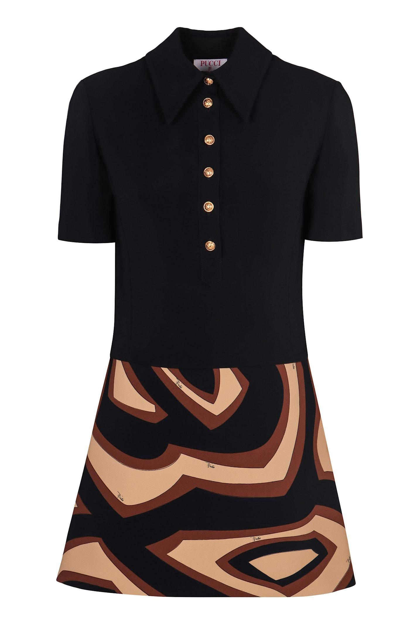 pucci short dress in viscose