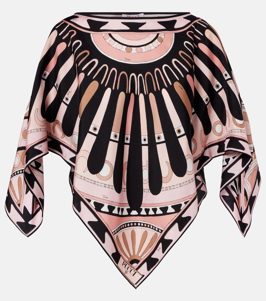 pucci soleil silk twill blouse