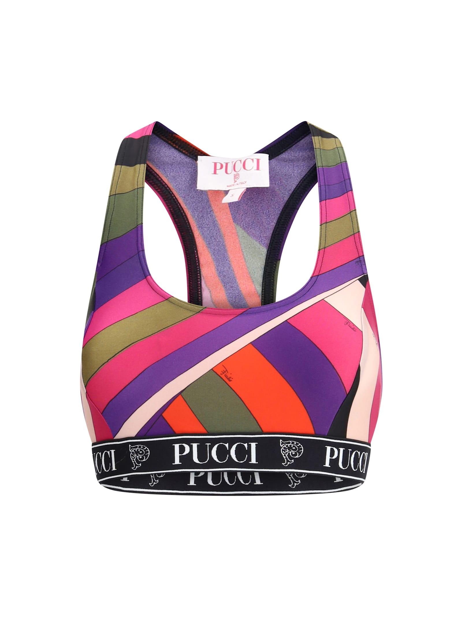pucci sports bra in lycra