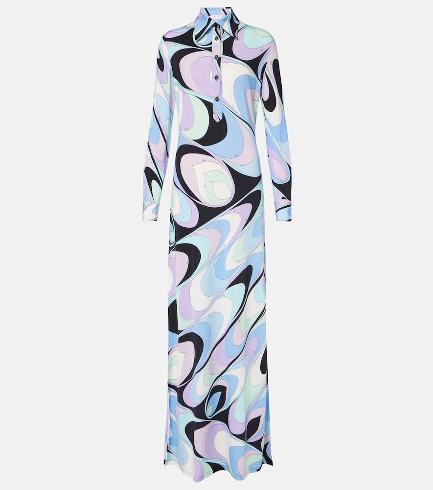 pucci vivara jersey maxi dress