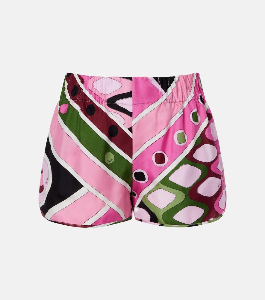 pucci vivara silk shorts