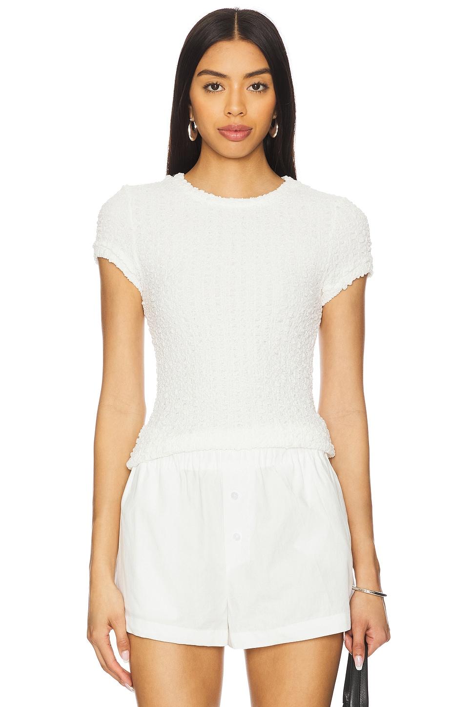 puckered cap sleeve