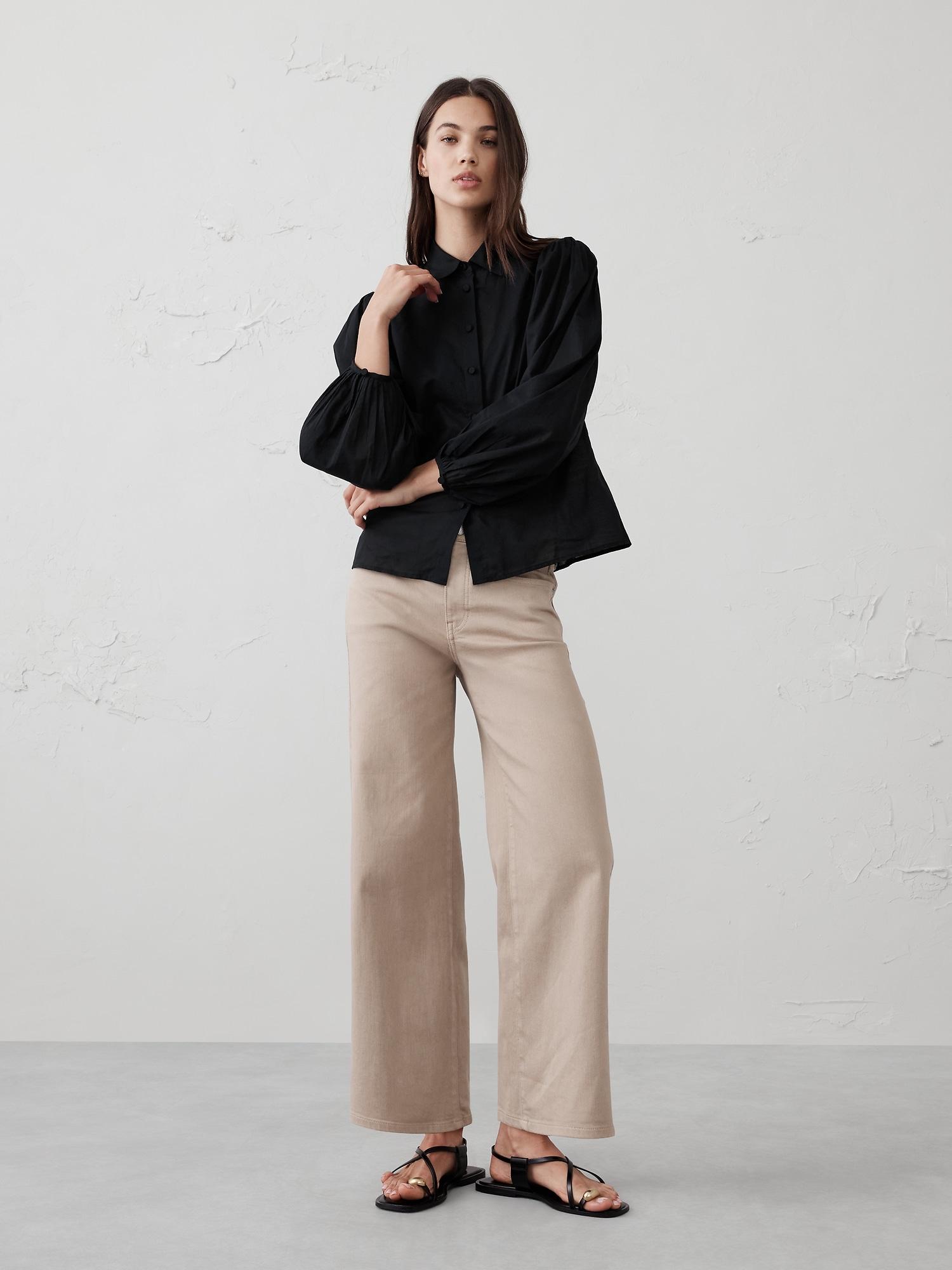 puff- sleeve shirt