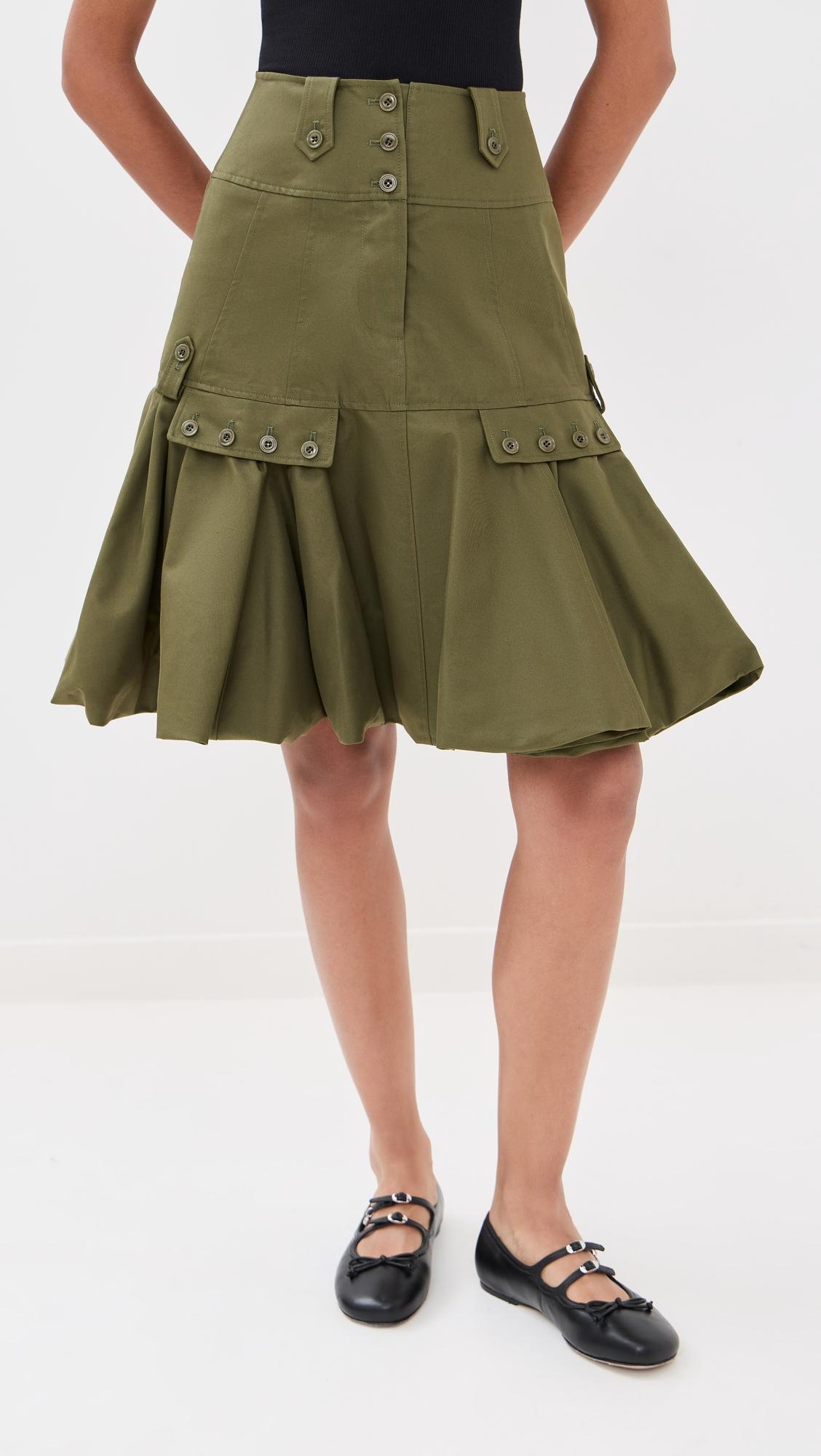 puff hem skirt