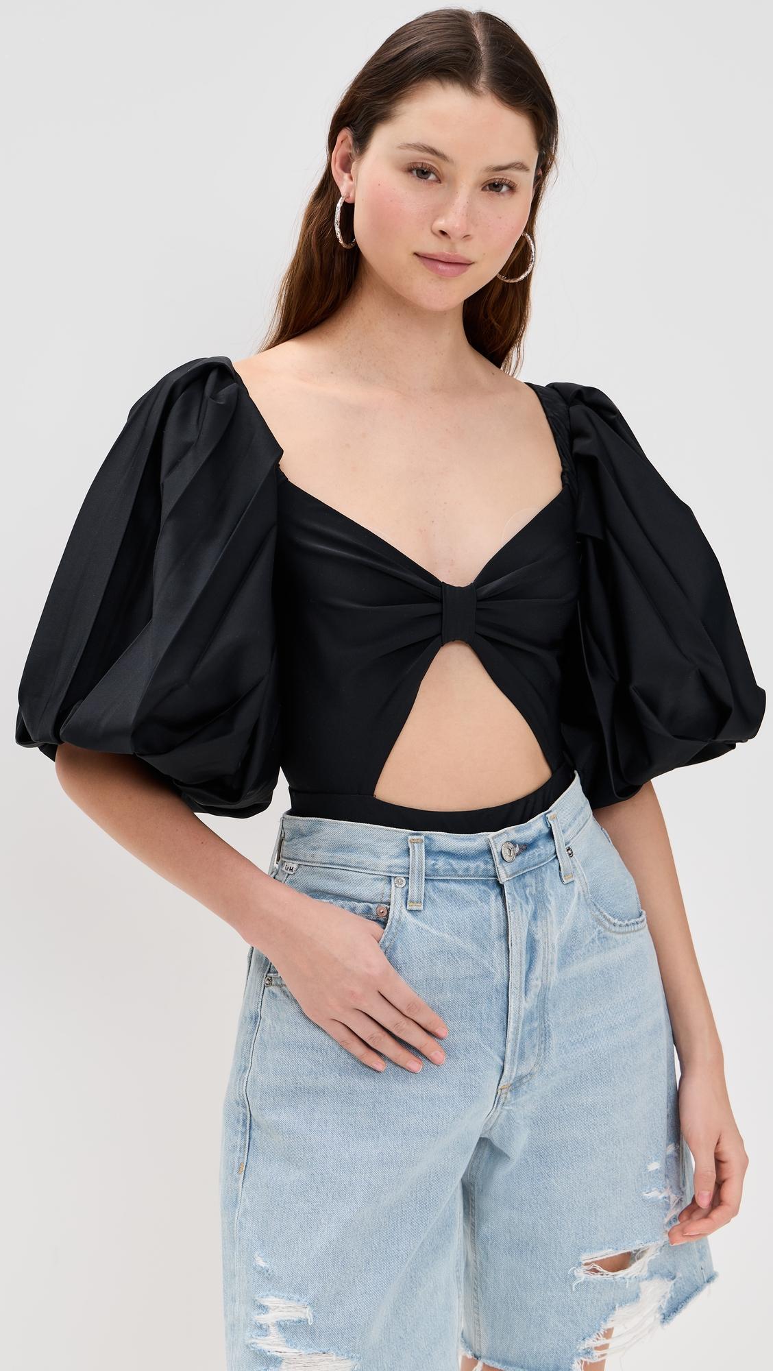 puff sleeve bodysuit