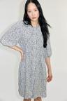 puff-sleeved dress