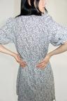 puff-sleeved dress