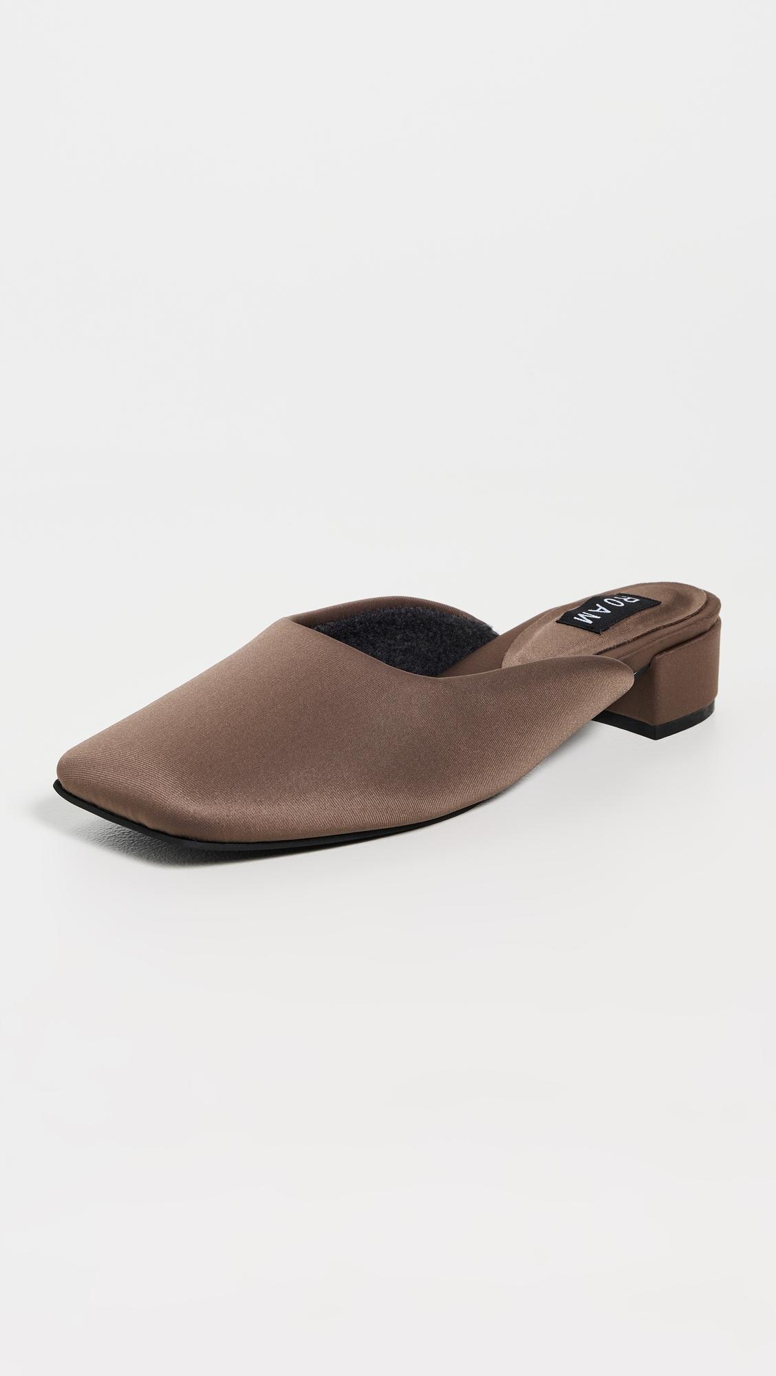 puffed square mules