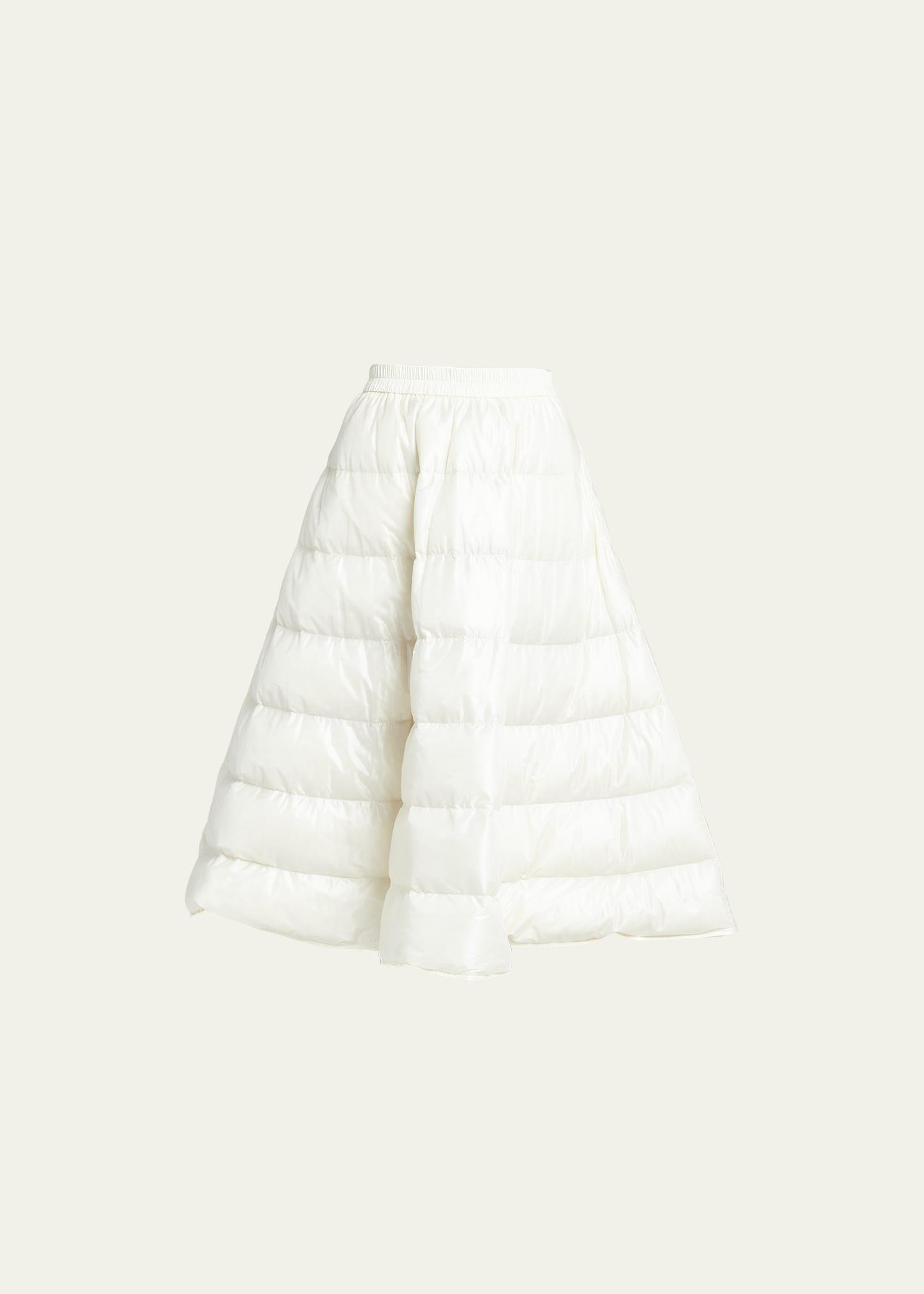 puffer midi skirt