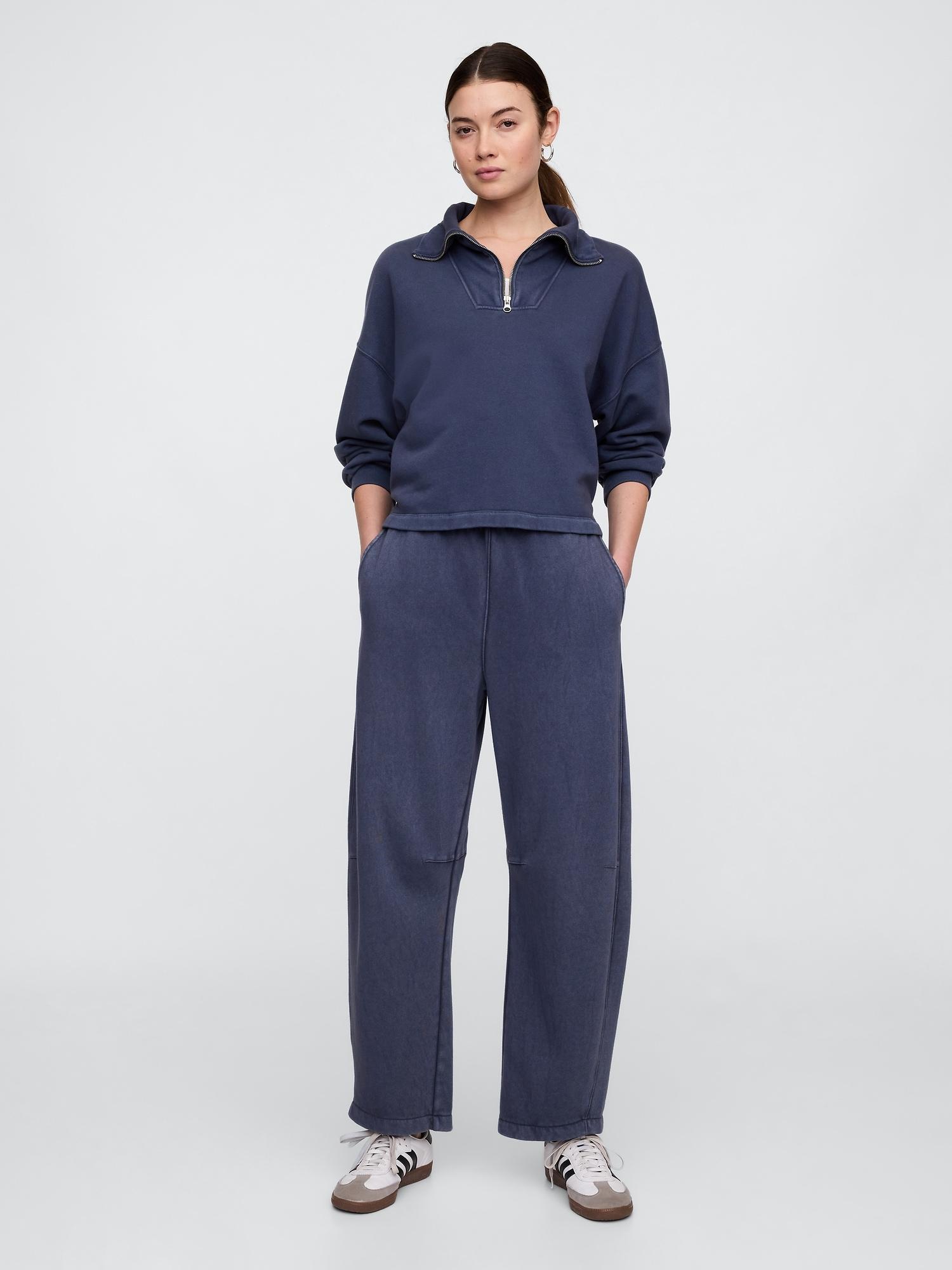 pull-on barrel sweatpants