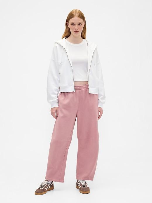 pull-on barrel sweatpants