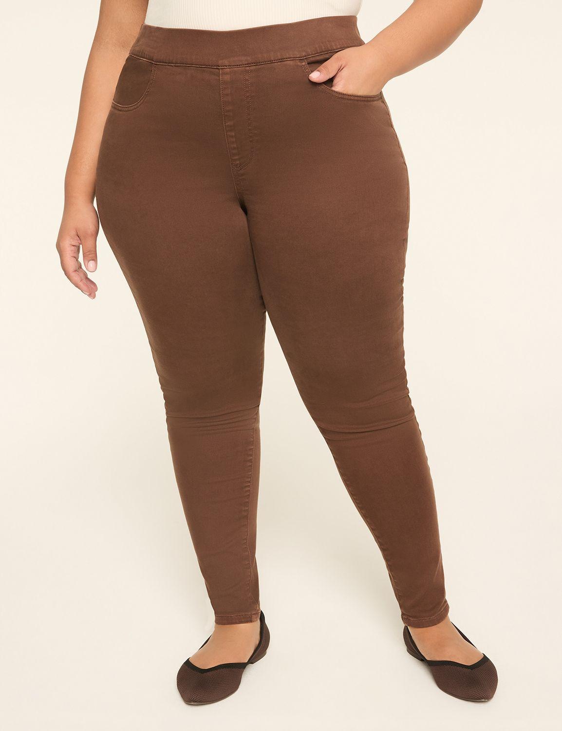pull-on fit high-rise jegging