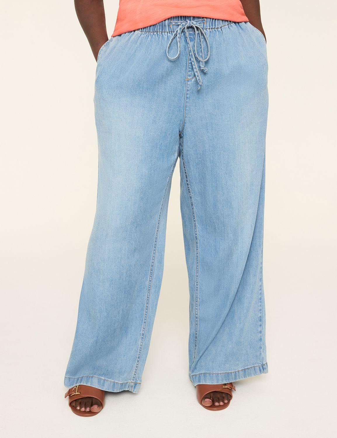 pull-on fit lightweight denim relaxed straight jean