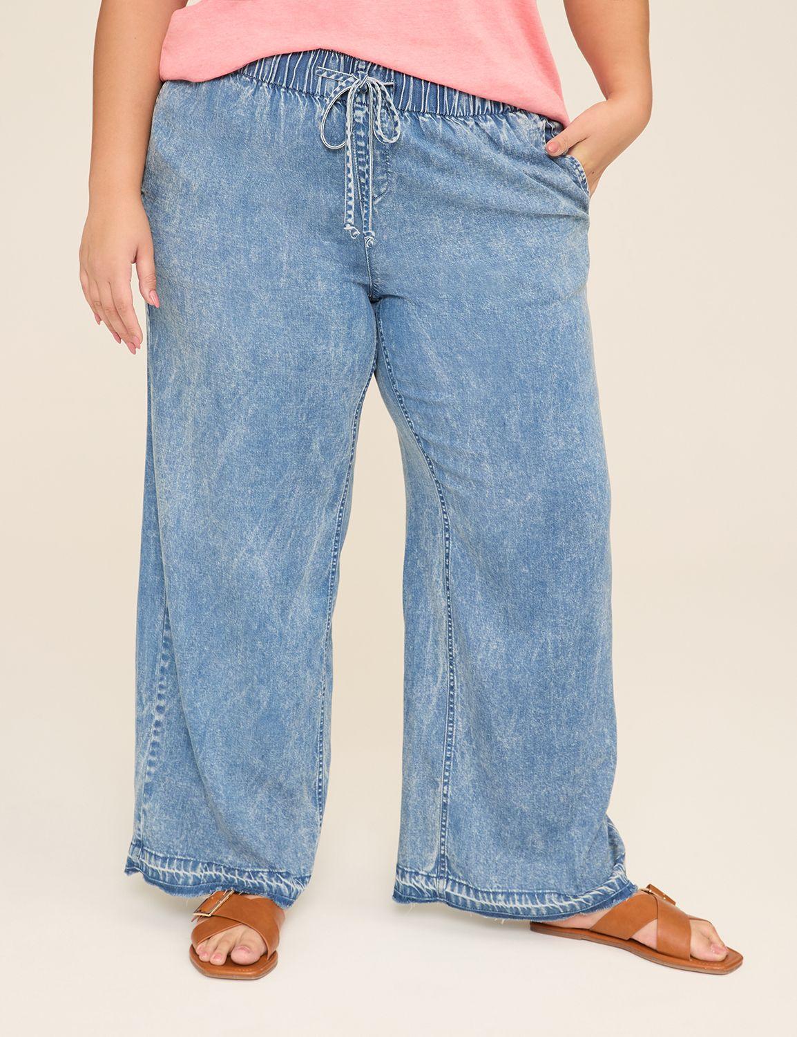 pull-on fit lightweight denim relaxed straight jean