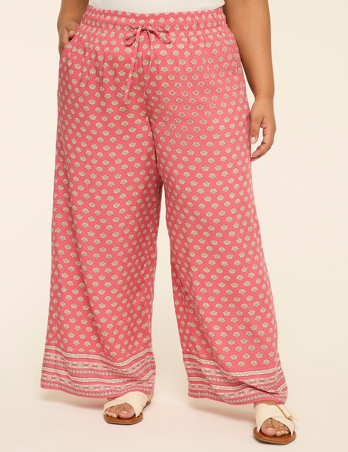 pull-on flowy wide leg pant