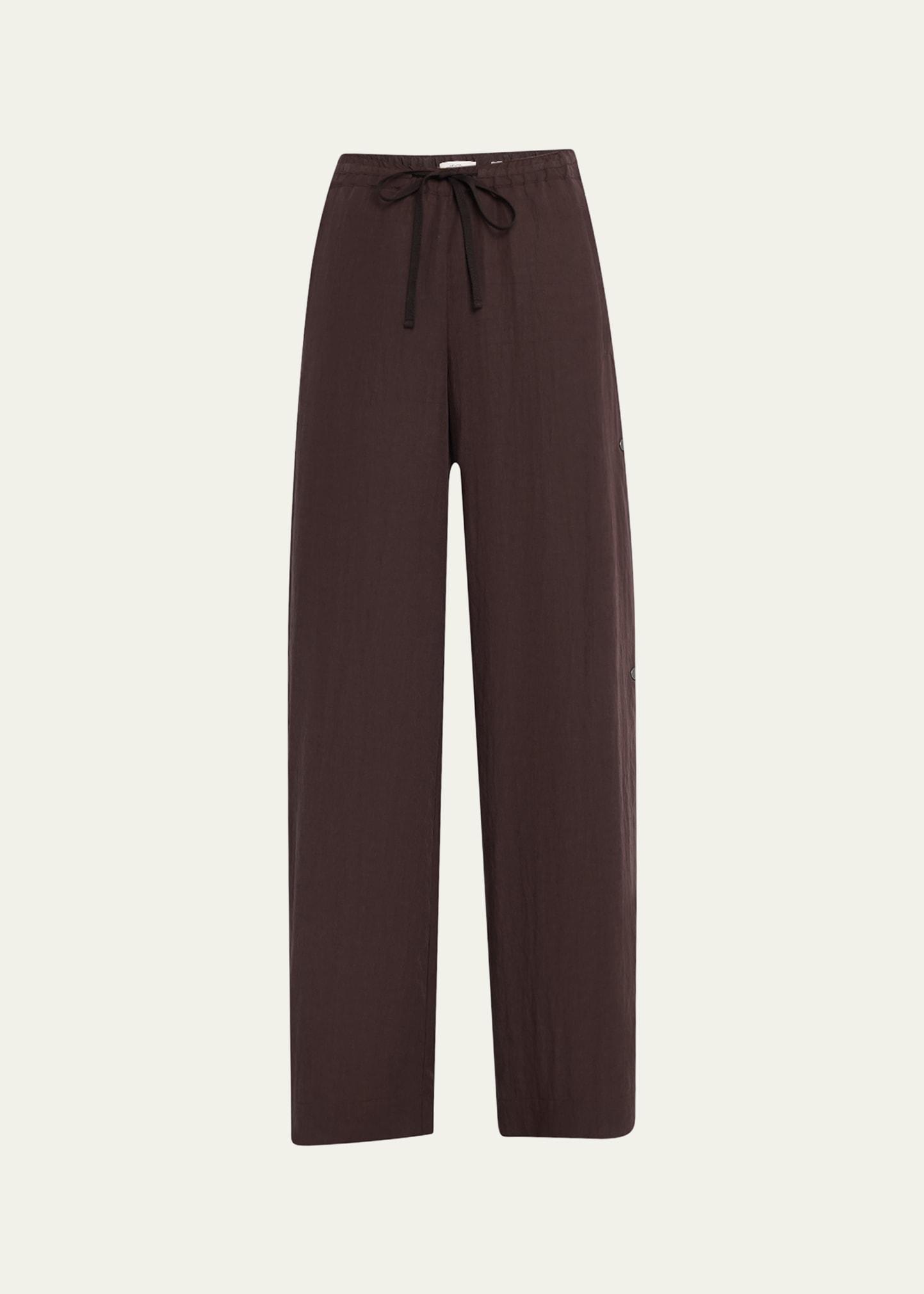 pull-on side snap pants