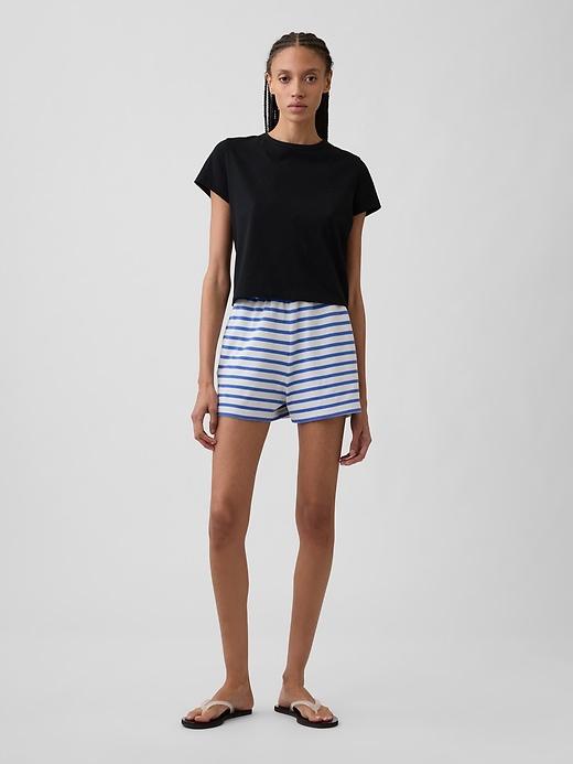 pull-on stripe shorts