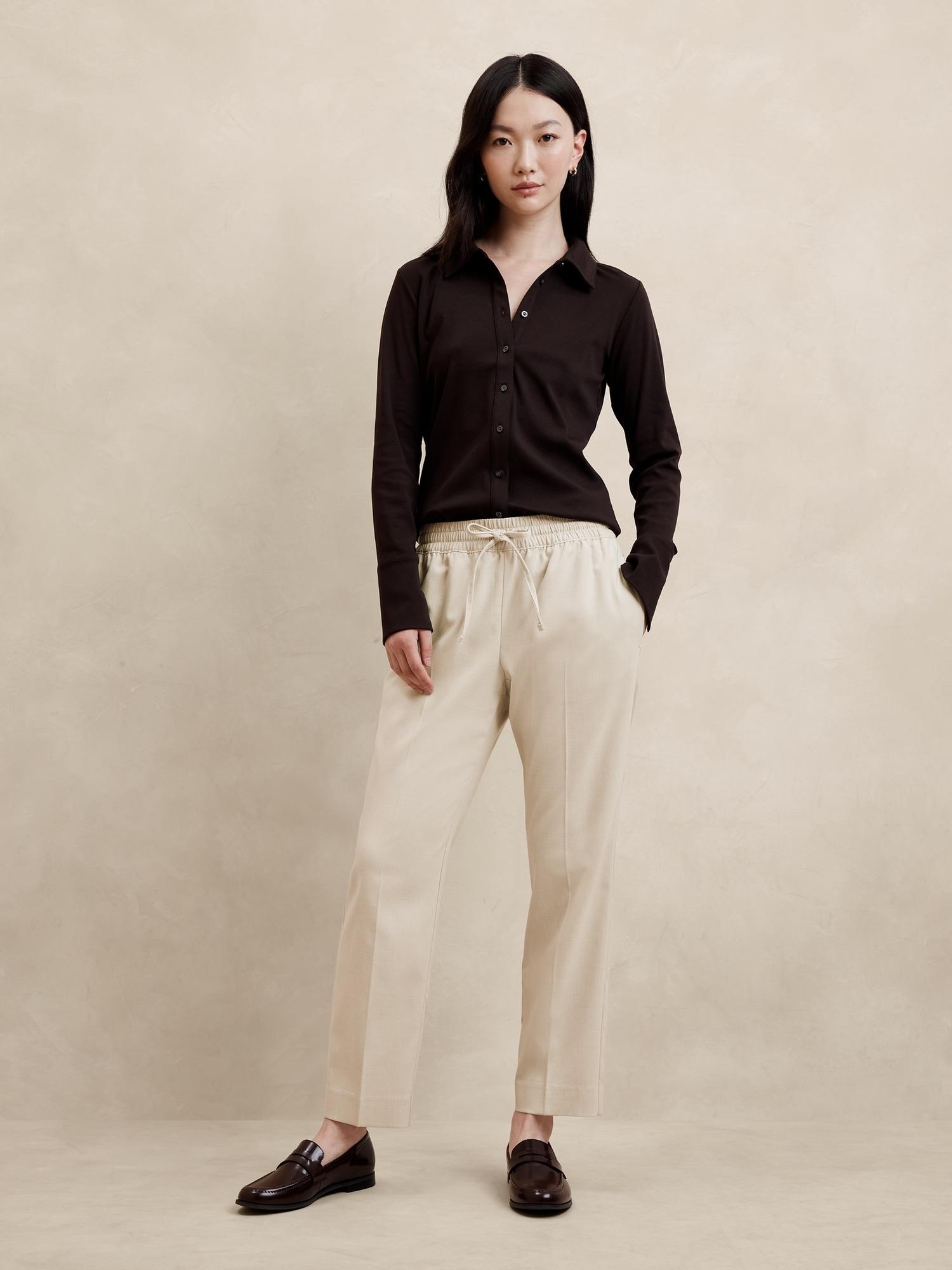pull-on tapered pant