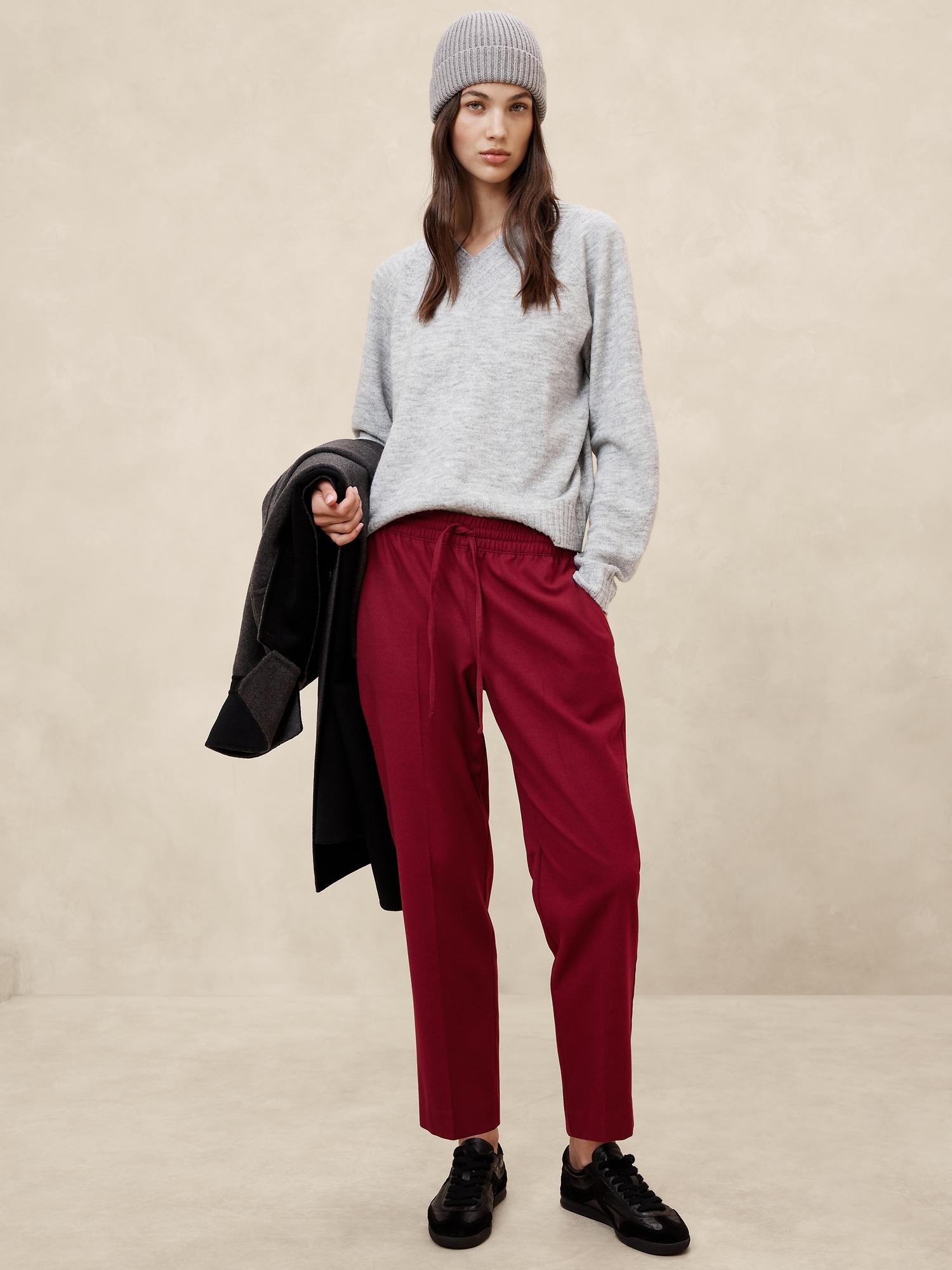 pull-on tapered pant