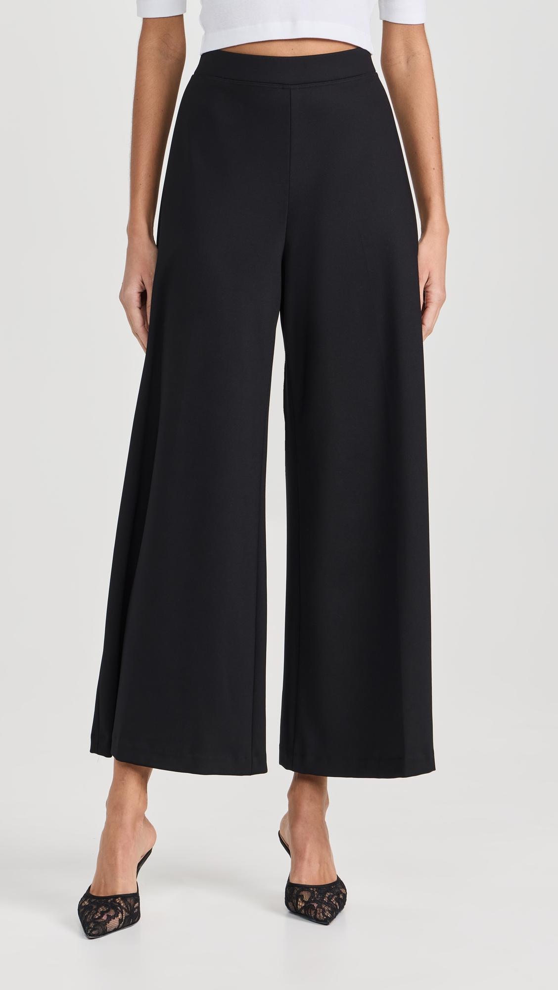 pull on wide leg culottes