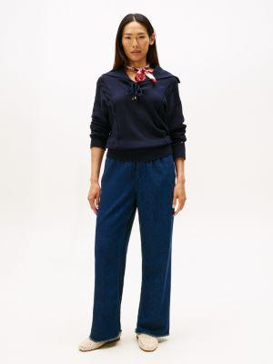 pull-on wide-leg jean