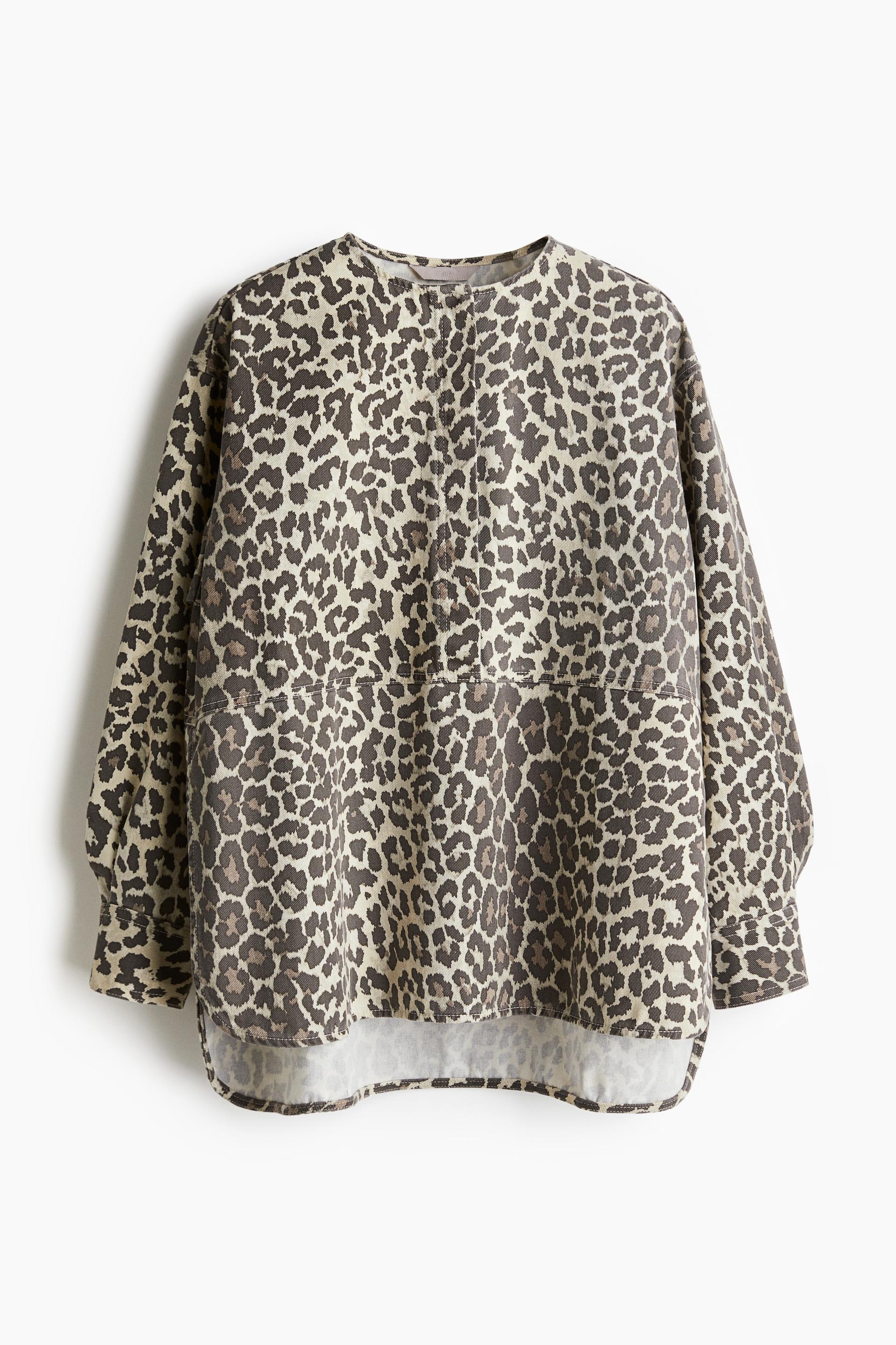 pullover twill blouse