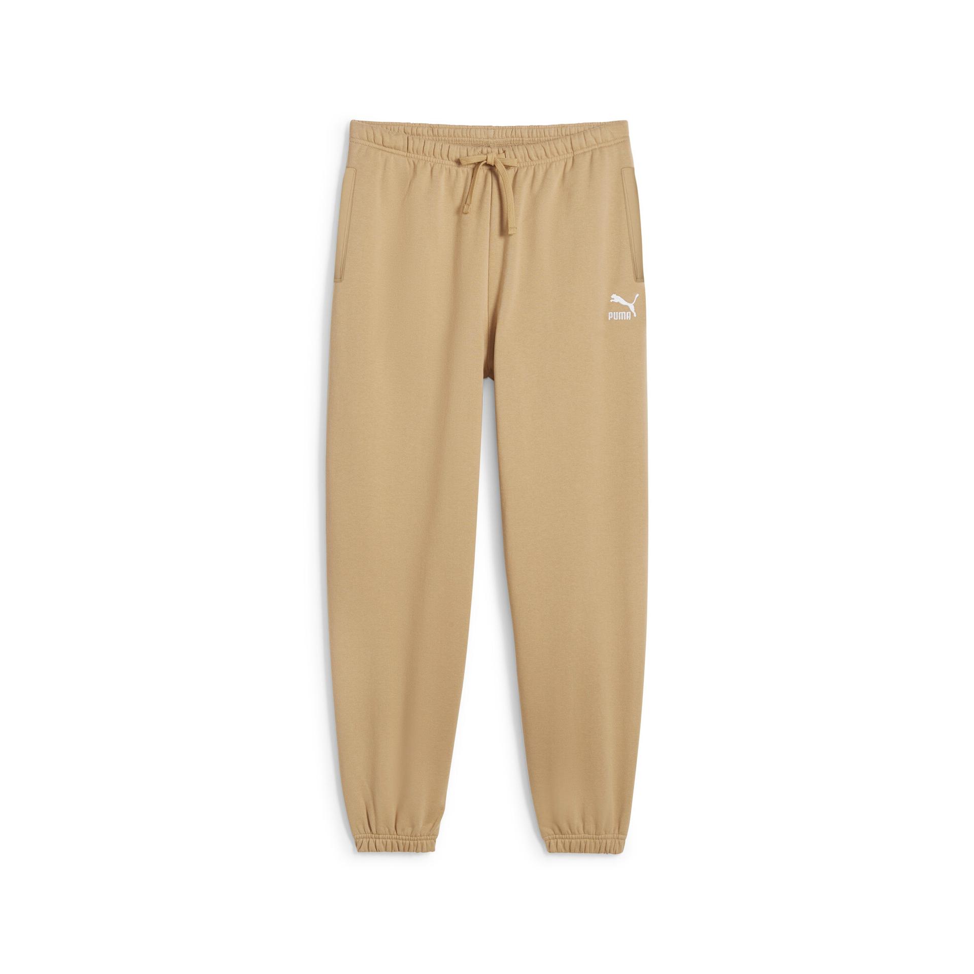 puma better classics women's sweatpants in beige, size xs