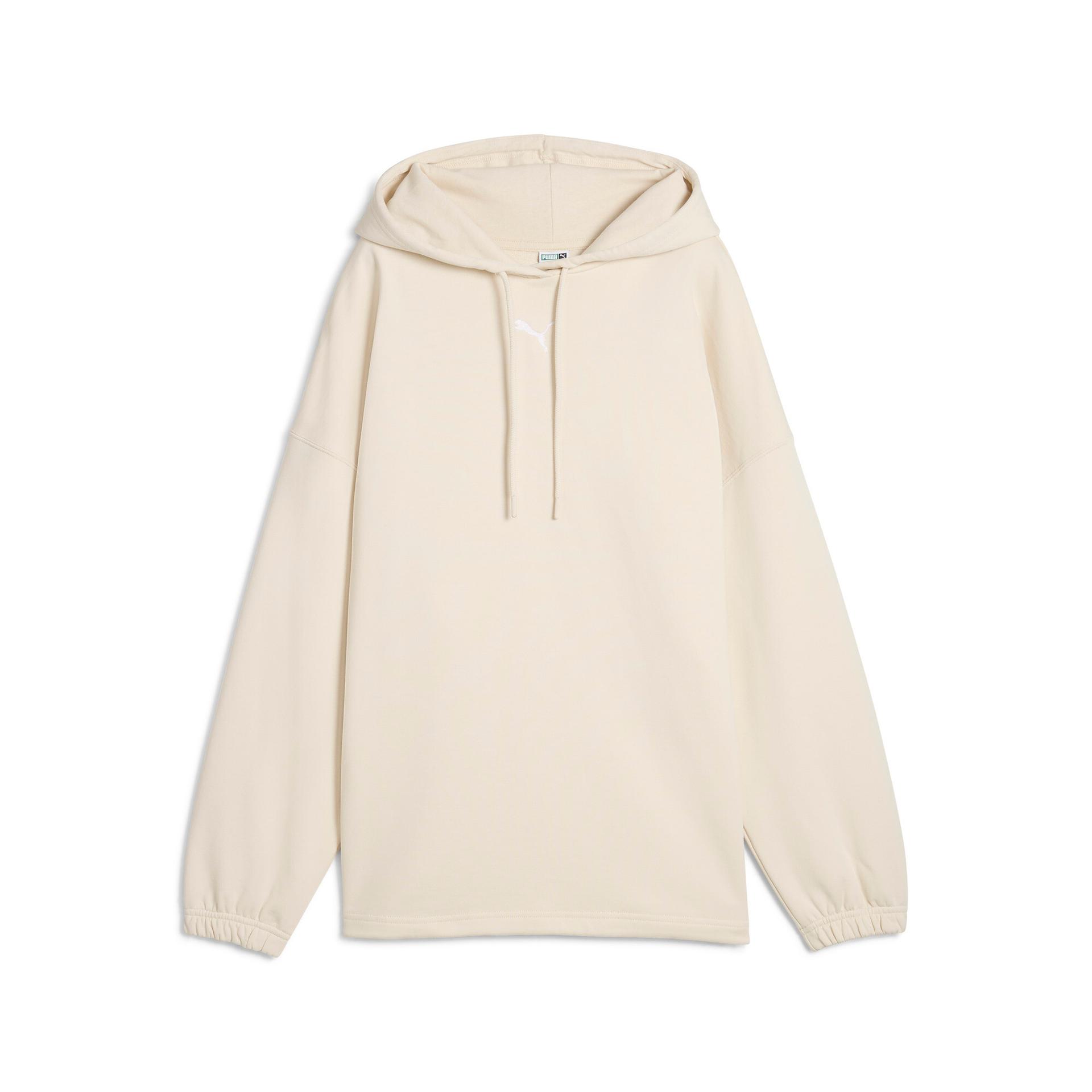 puma dare to women's oversized hoodie in white, size xl