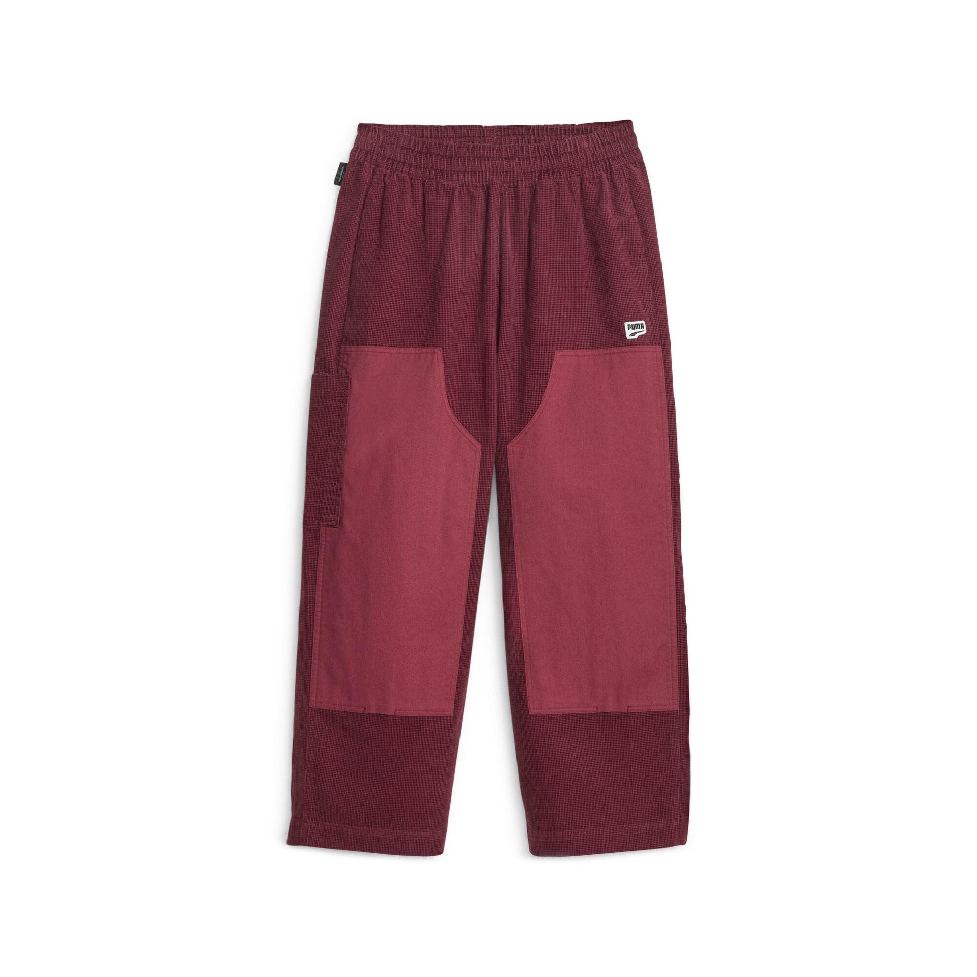 puma downtown women's corduroy pants in red, size m